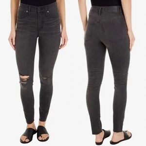 Madewell Women’s Curvy High-Rise Skinny Jeans in Washed Grey Size 28